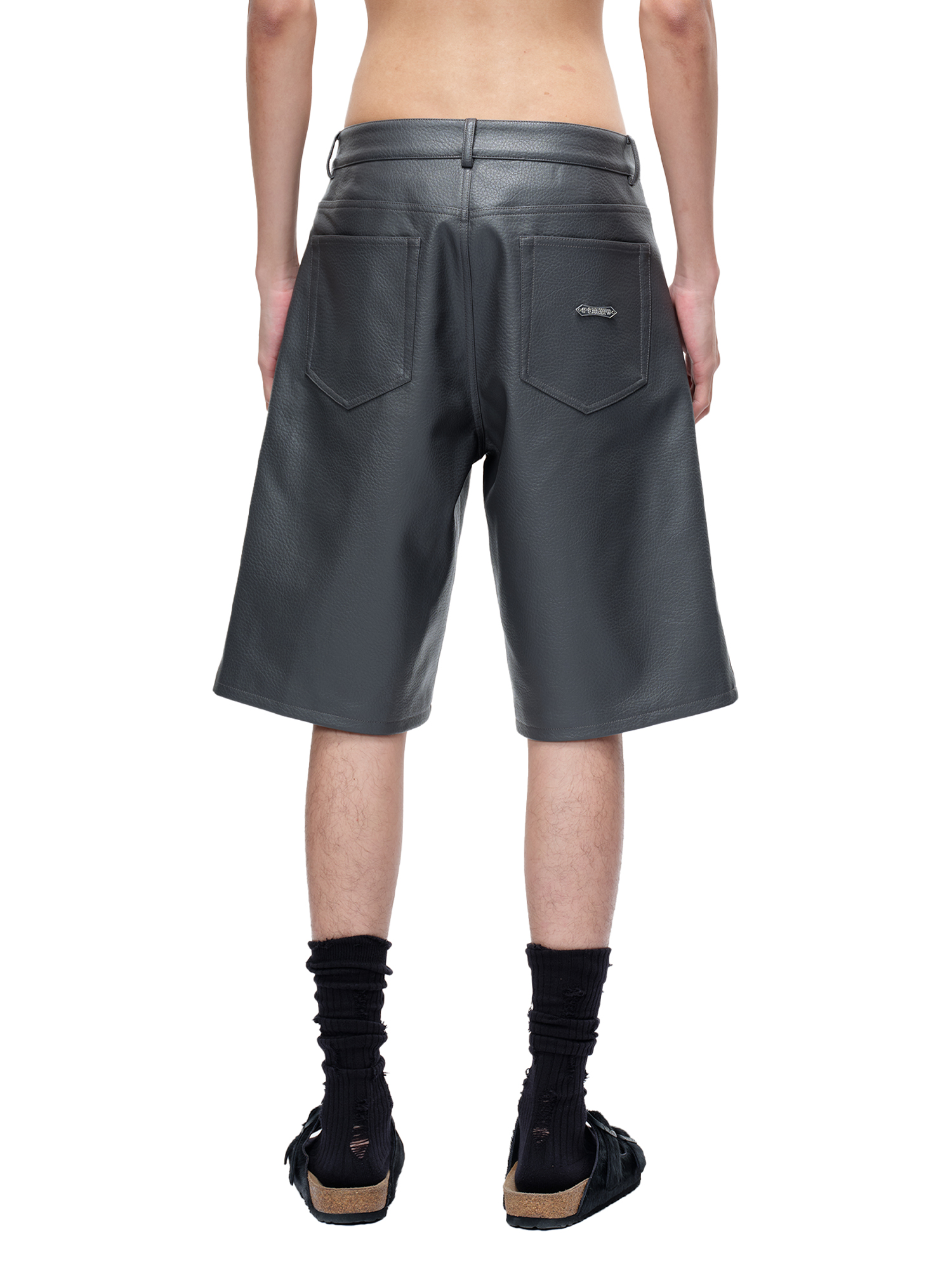 LUMINOUS DAWN  LEATHER SHORTS