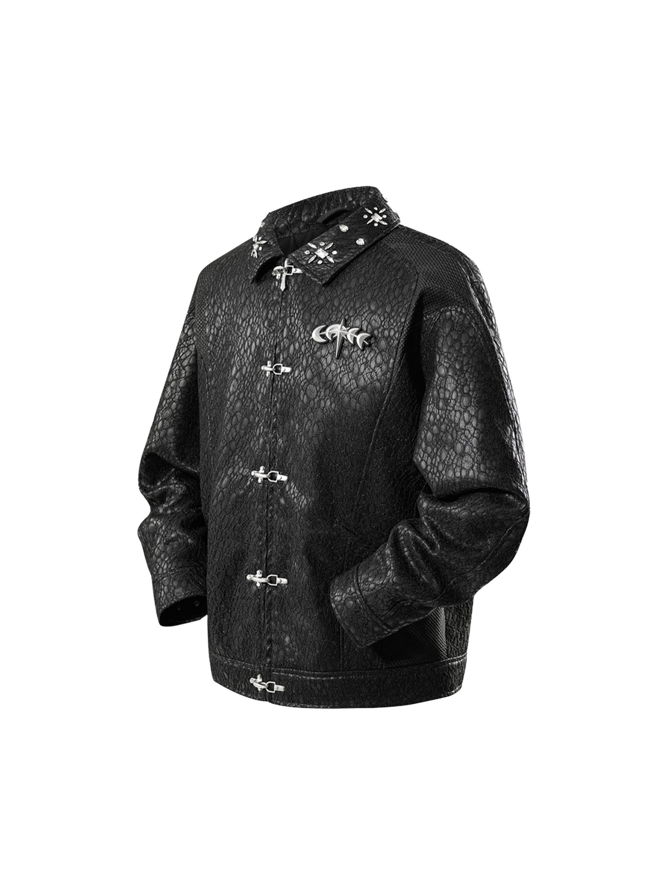 LUMINOUS DAWN STRUCTURED PATCHWORK JACKET