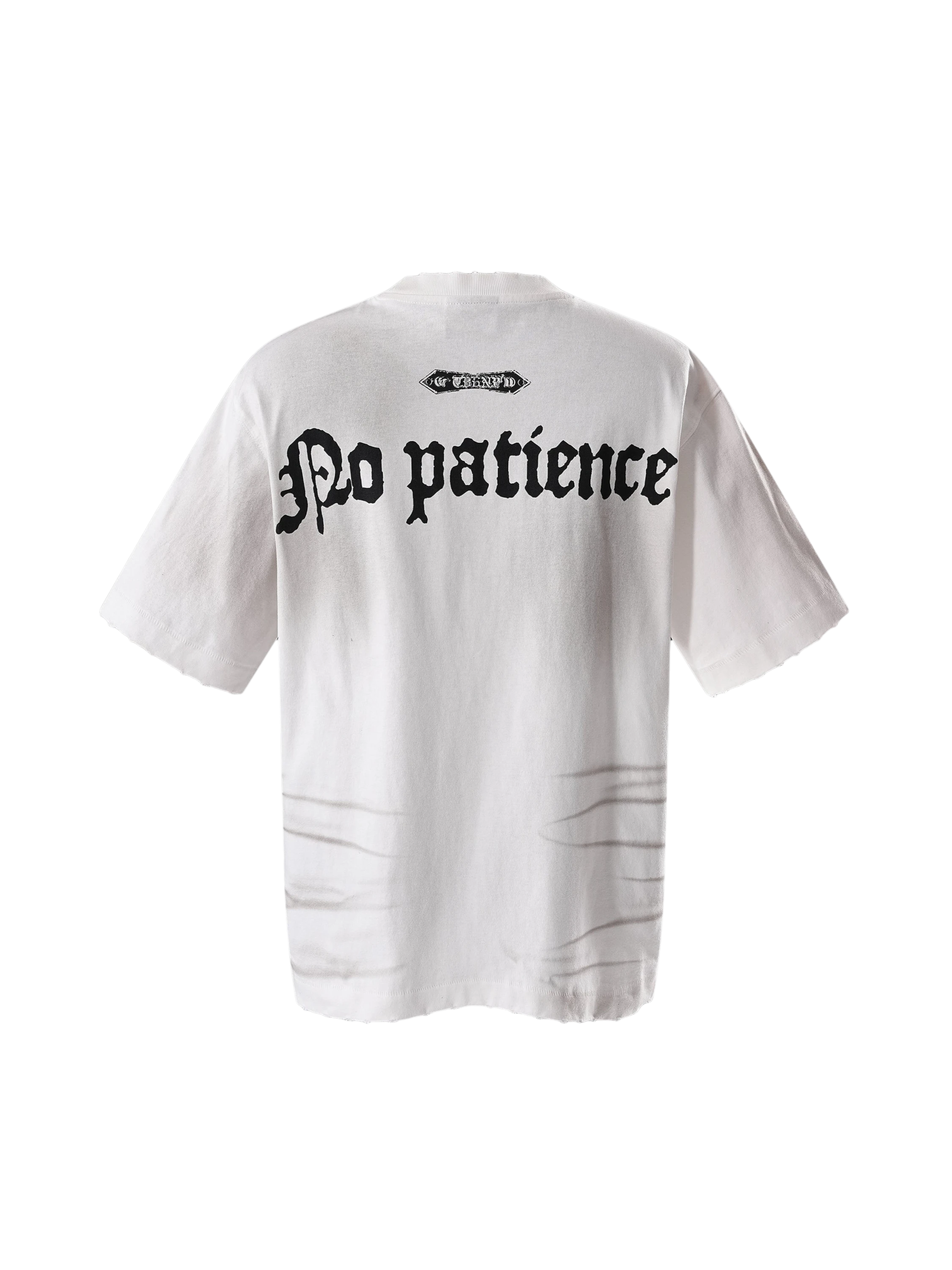 TBHNP Luminous Dawn gothic castle print heavyweight t-shirt, white — men's streetwear graphic tee