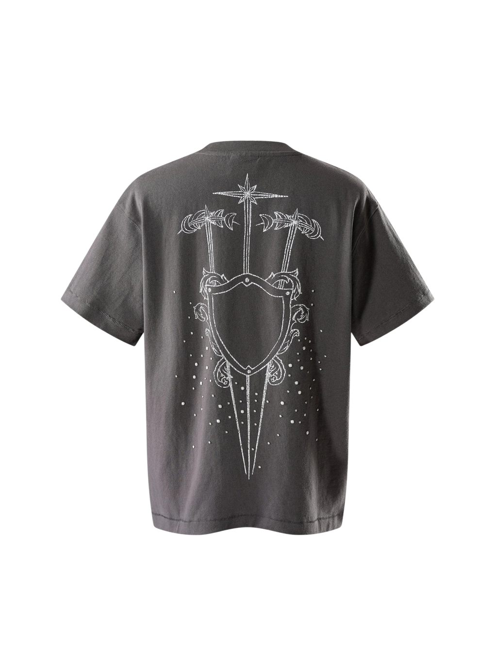 TBHNP Luminous Dawn sketch knight rhinestone t-shirt — men's streetwear graphic tee