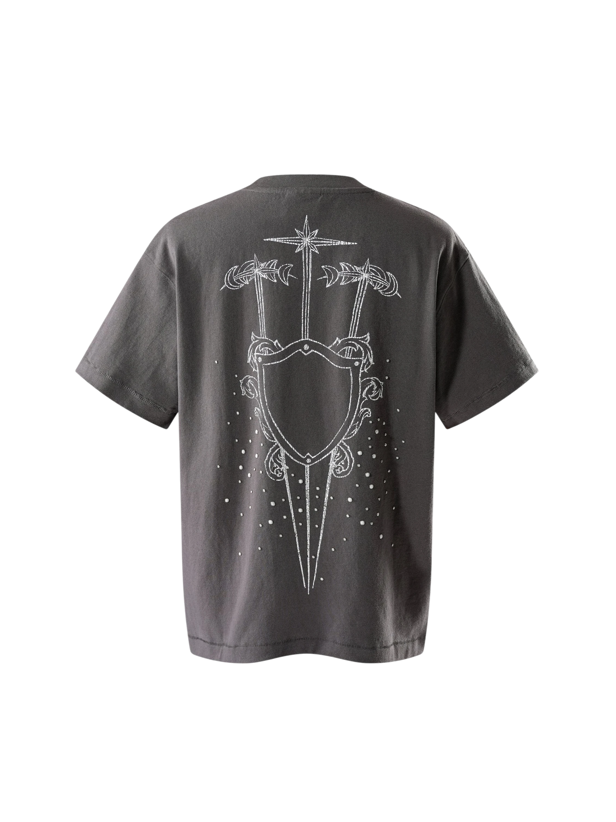 TBHNP Luminous Dawn sketch knight rhinestone t-shirt — men's streetwear graphic tee