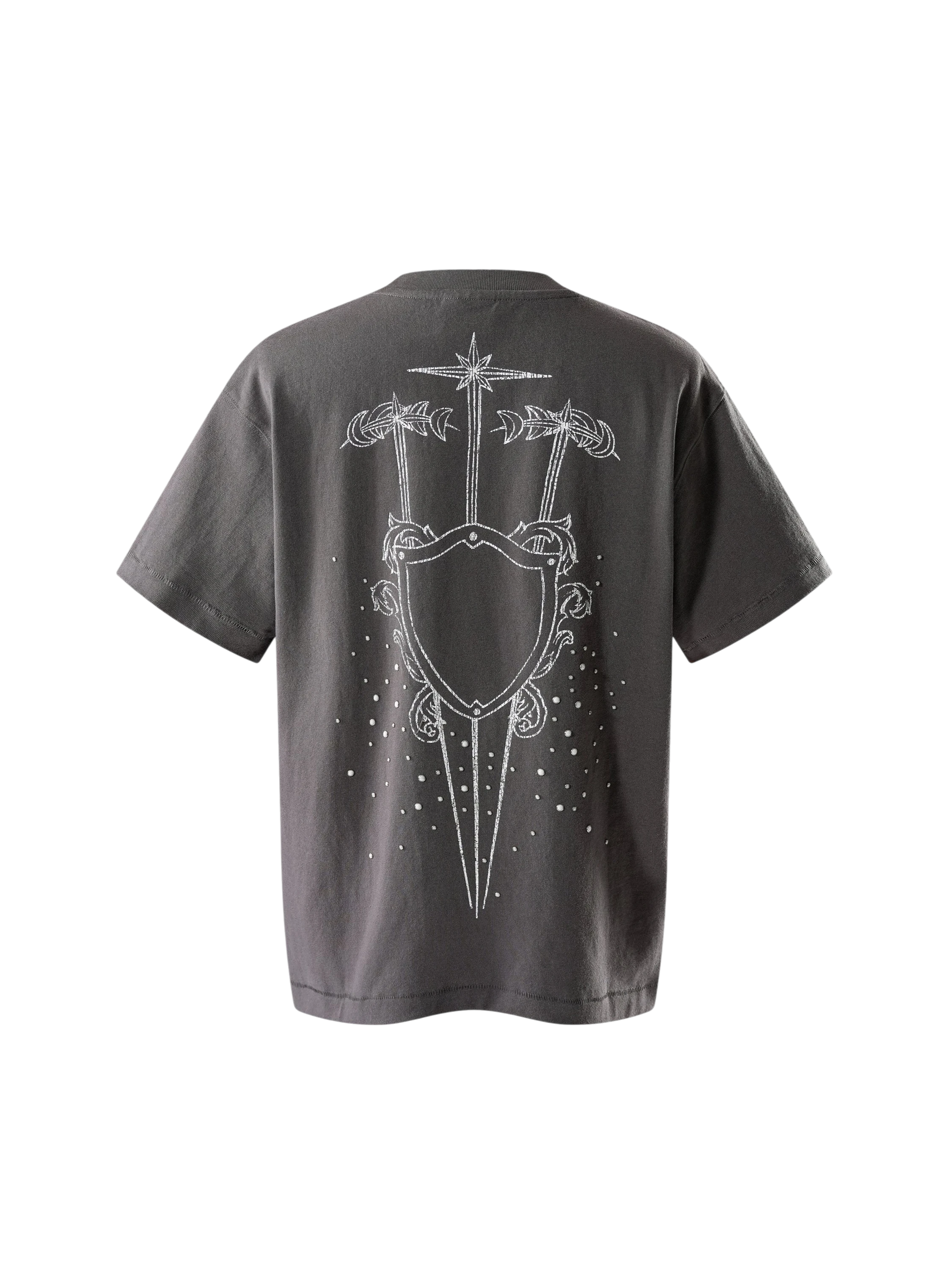TBHNP Luminous Dawn sketch knight rhinestone t-shirt — men's streetwear graphic tee