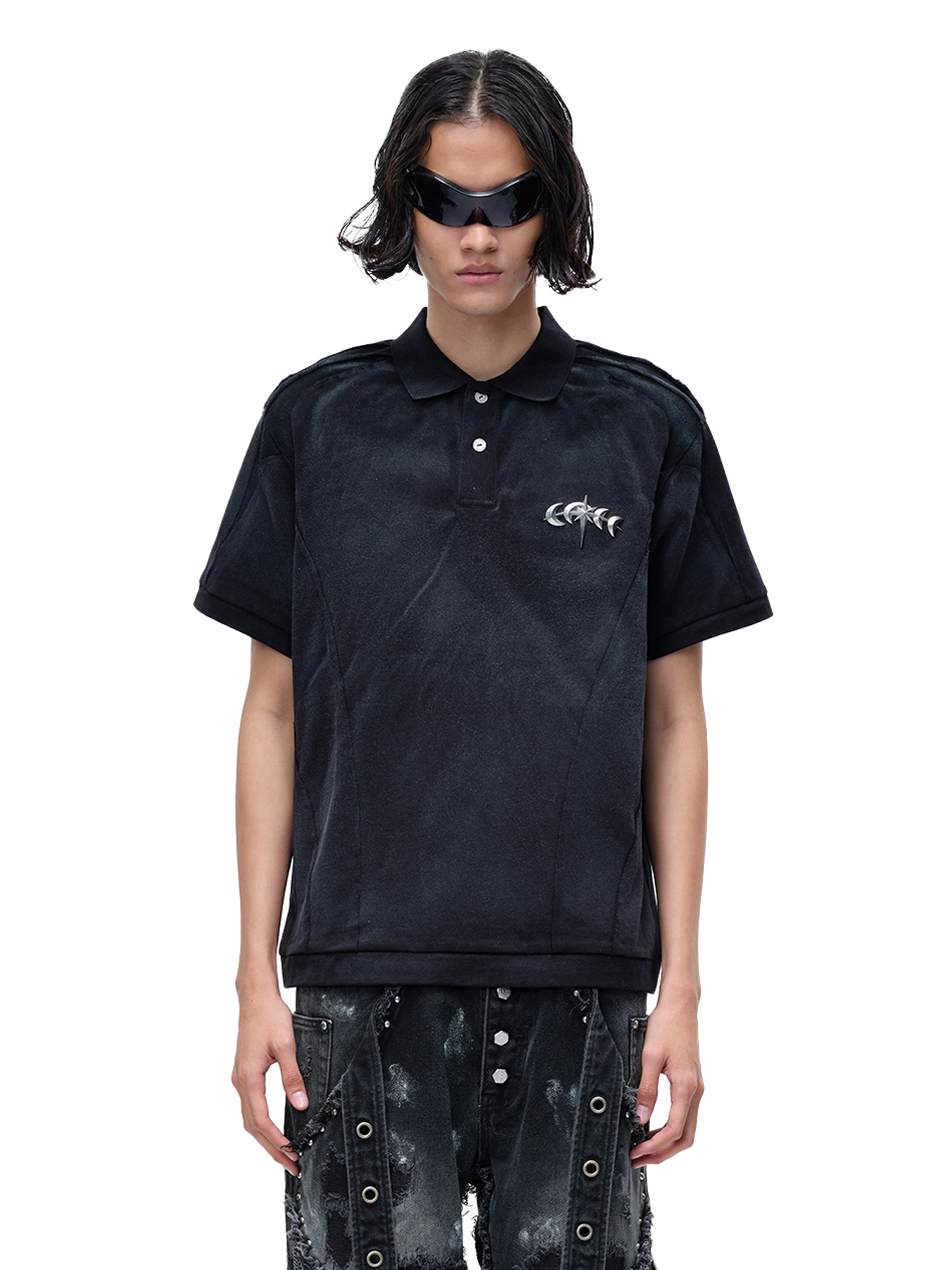 LUMINOUS DAWN STRUCTURED POLO S/S TEE