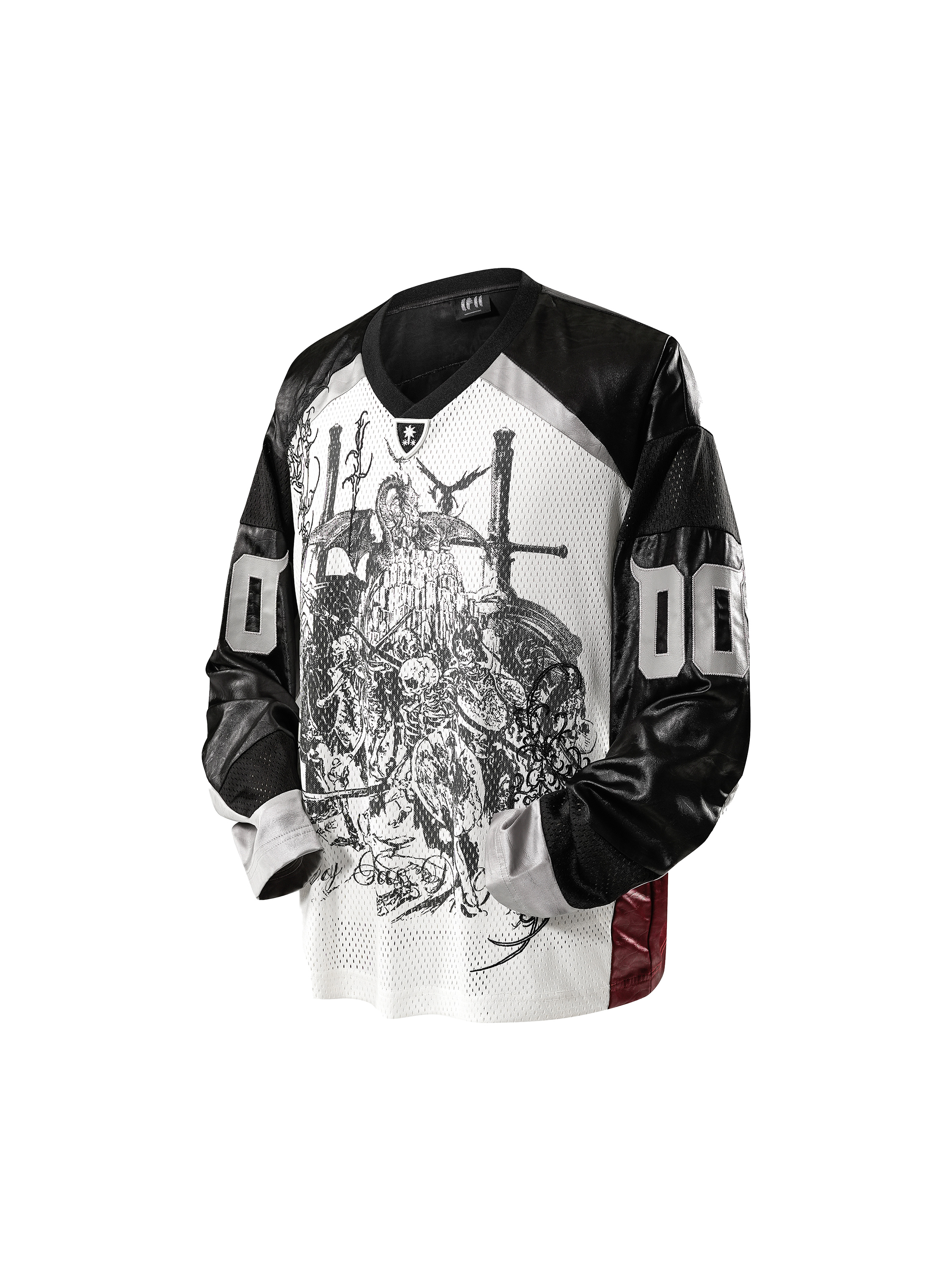 LUMINOUS DAWN SWORDSHIELD SPECTER PRINTED RUGBY L/S TEE