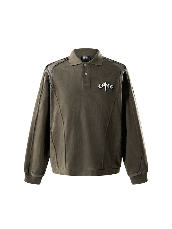 LUMINOUS DAWN STRUCTURED POLO L/S TEE