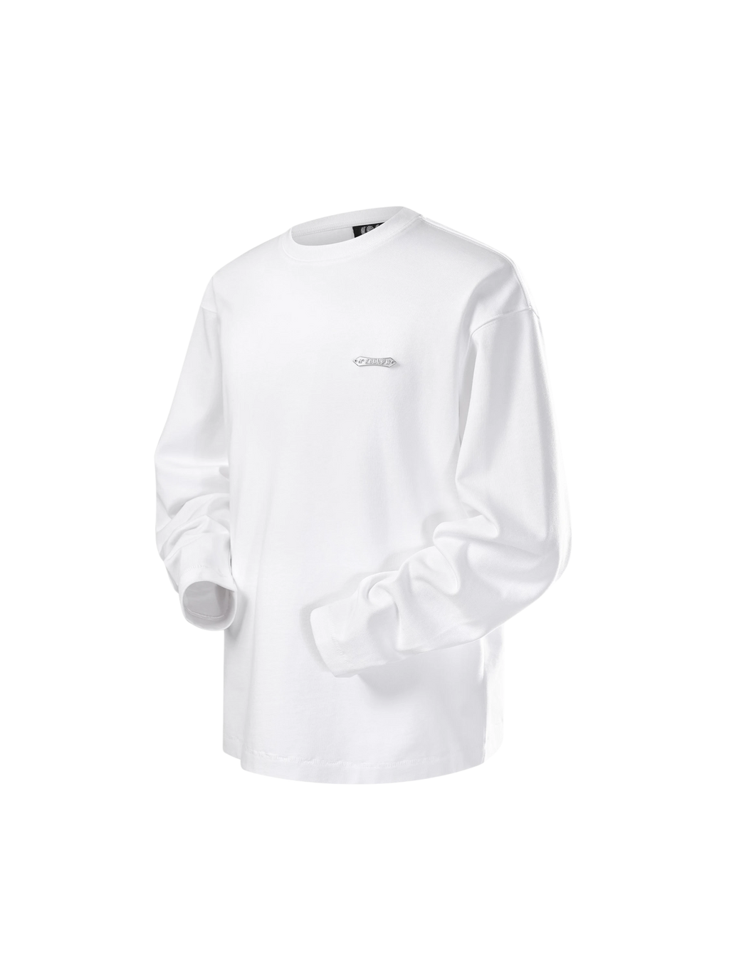 TBHNP Luminous Dawn flocked logo long-sleeve tee — men's streetwear graphic tee