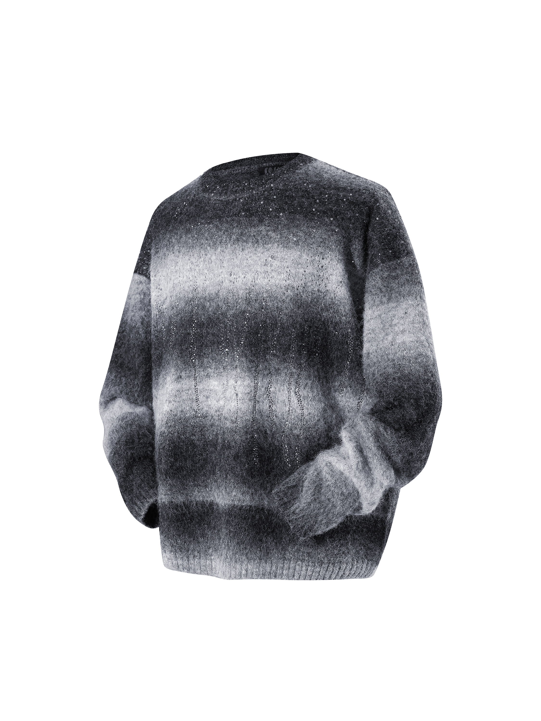 LUMINOUS DAWN RHINESTONE MOHAIR SWEATER