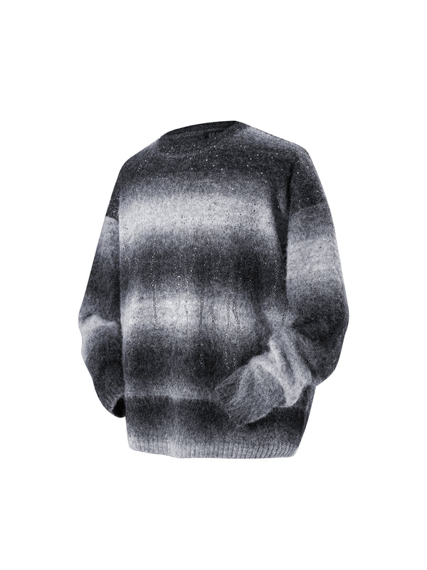 LUMINOUS DAWN RHINESTONE MOHAIR SWEATER