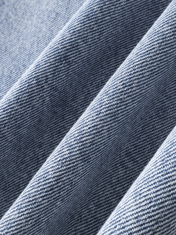 LUMINOUS DAWN RHINESTONE PEARL MESH DENIM JACKET