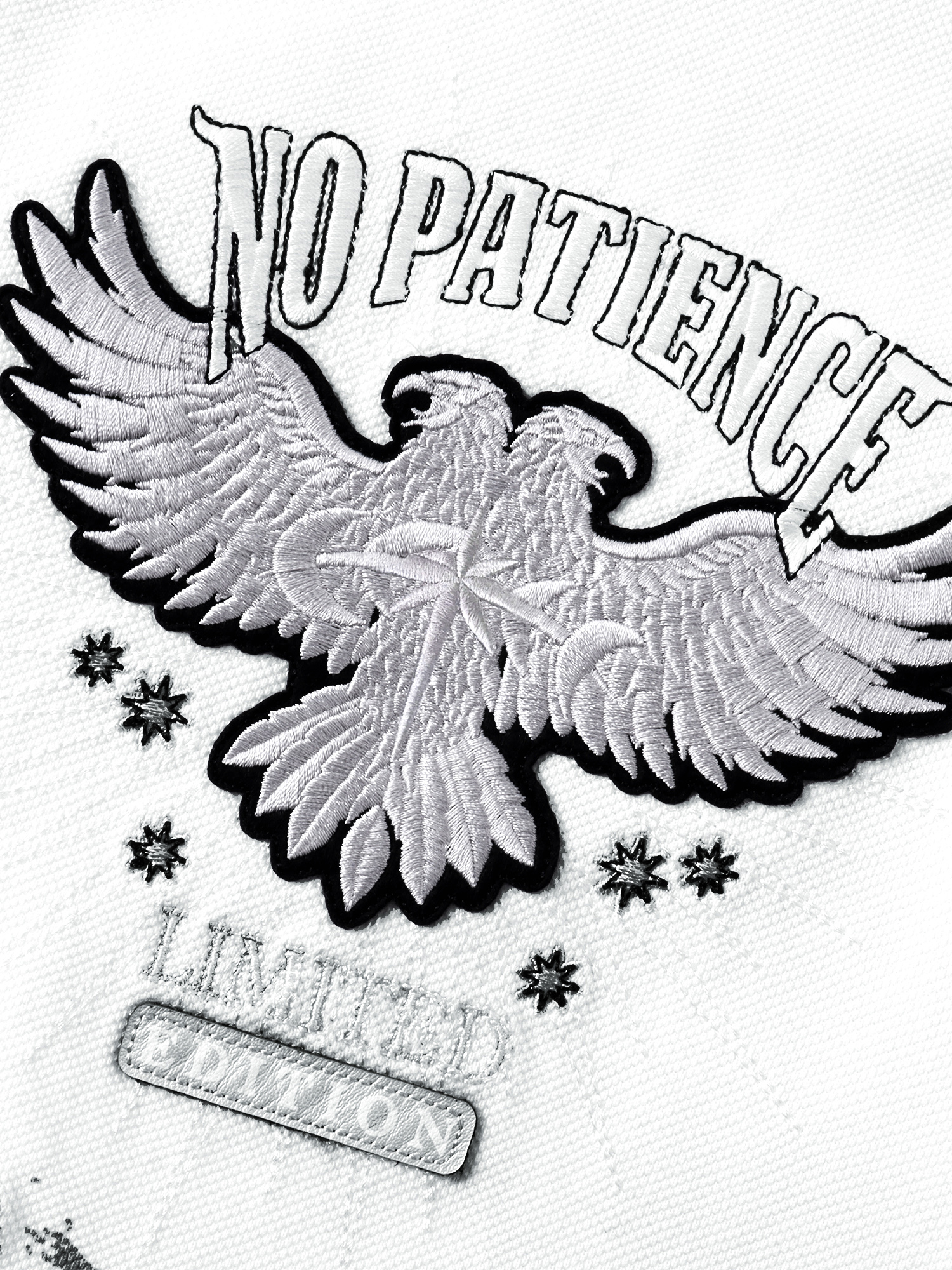 LUMINOUS DAWN DOUBLE-HEADED EAGLE EMBROIDERED POLO SHIRT