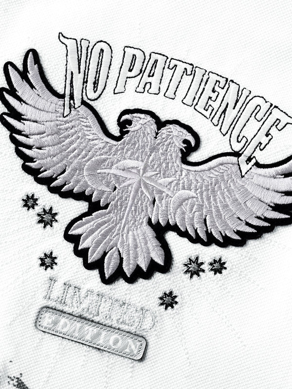LUMINOUS DAWN DOUBLE-HEADED EAGLE EMBROIDERED POLO SHIRT