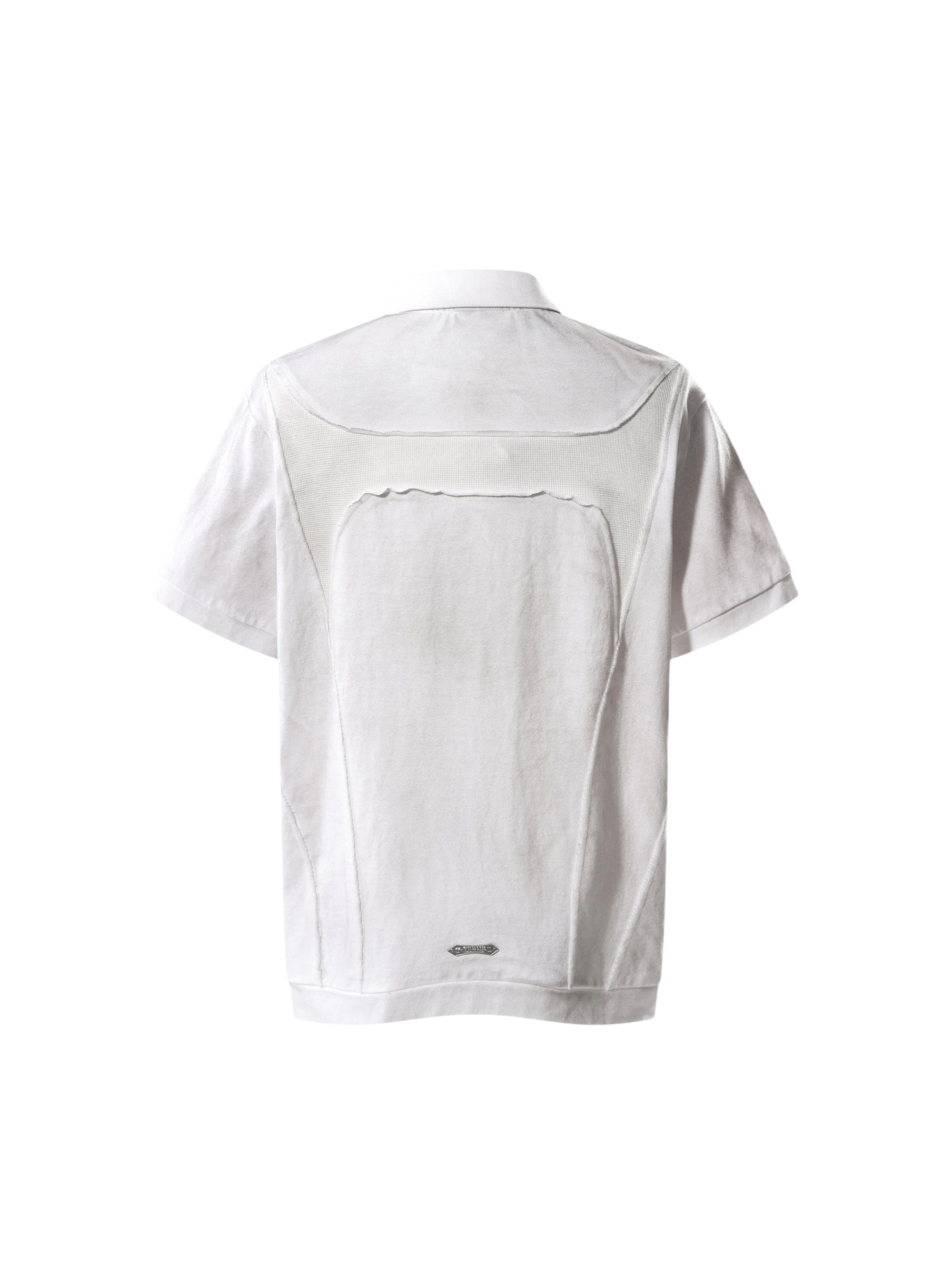 TBHNP Luminous Dawn structured seam polo shirt — men's streetwear short-sleeve polo