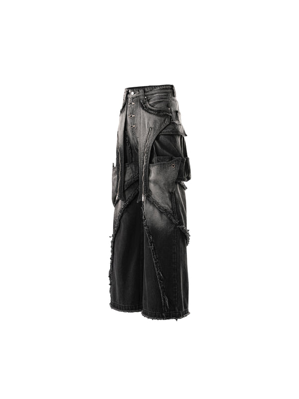 LUMINOUS DAWN SCULPTED BAT FLARE JEANS