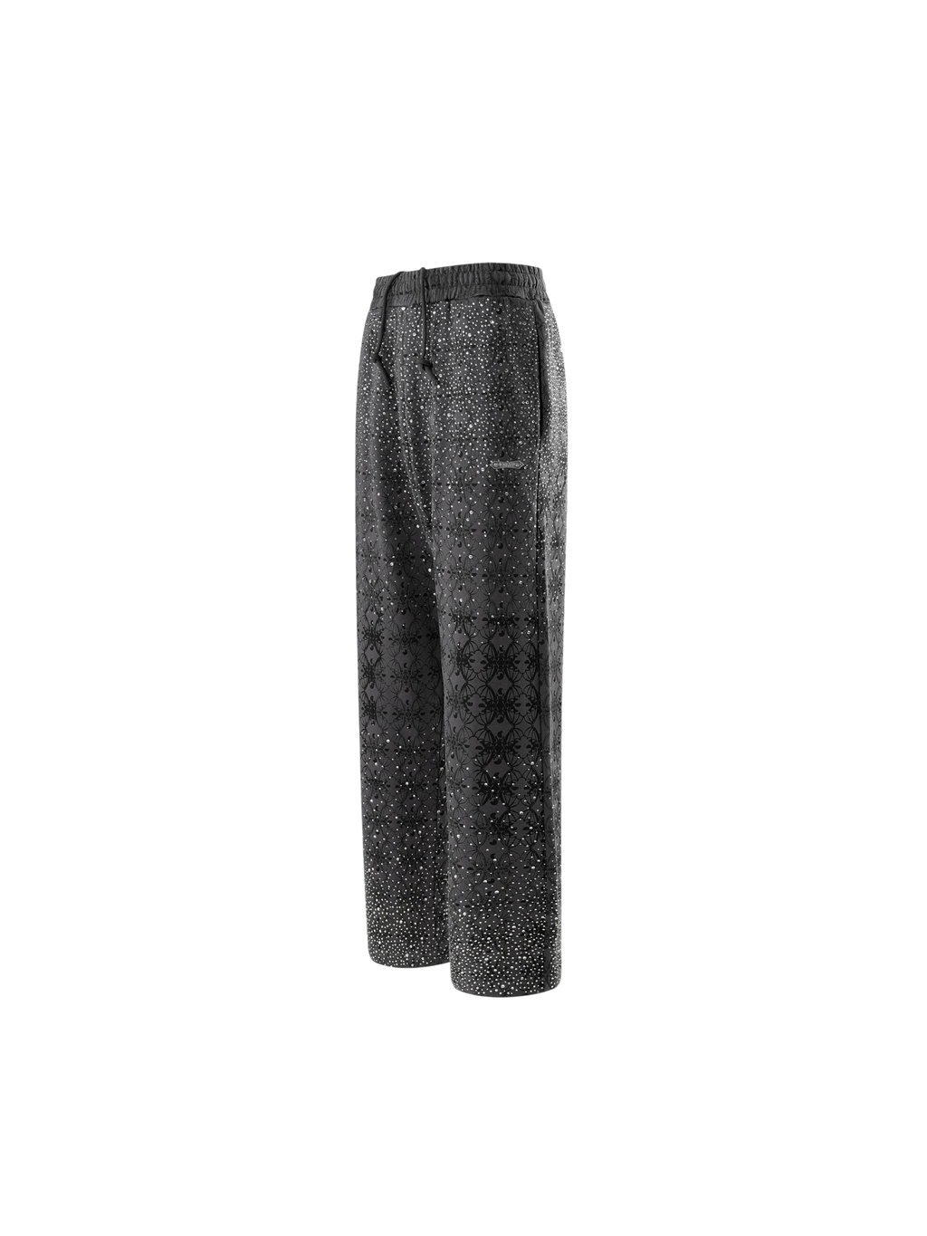 LUMINOUS DAWN DARK PATTERN RHINESTONE PANTS