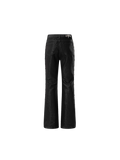 TBHNP Luminous Dawn astral logo coated flare jeans, black — men's streetwear denim
