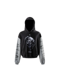LUMINOUS DAWN WASHED TWO-TONE PRINTED HOODIE