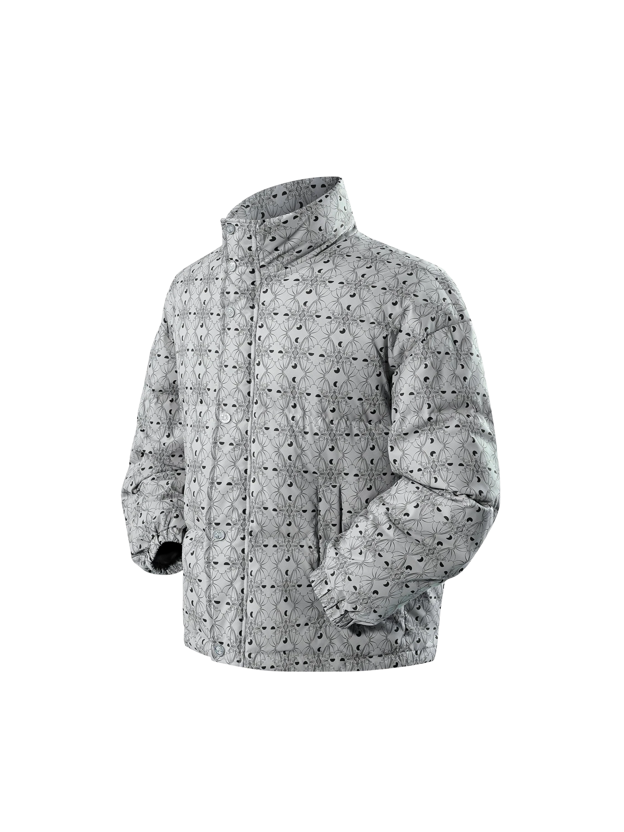 TBHNP Luminous Dawn Shadowbat down puffer jacket — men's gothic streetwear jacket