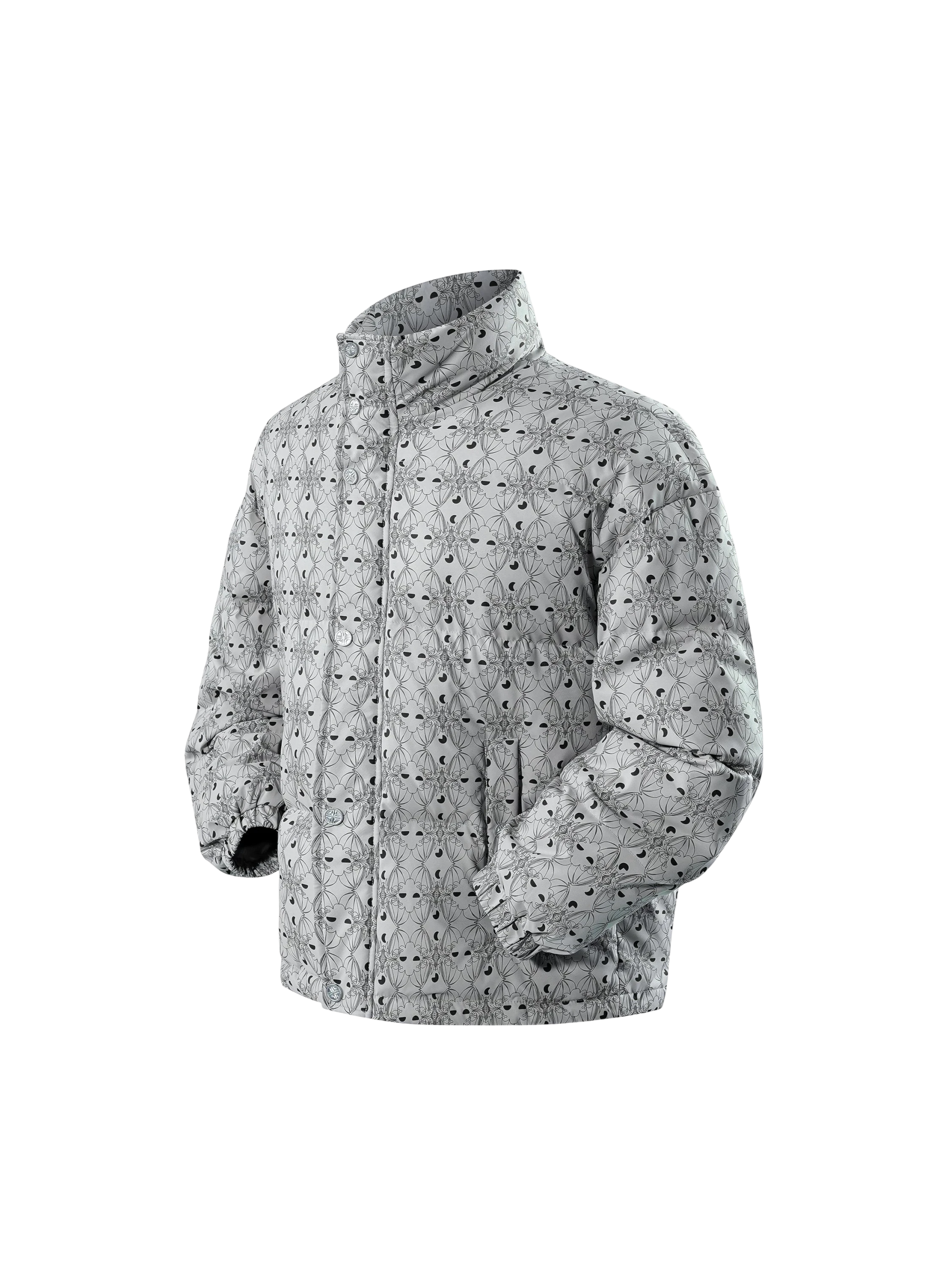 TBHNP Luminous Dawn Shadowbat down puffer jacket — men's gothic streetwear jacket
