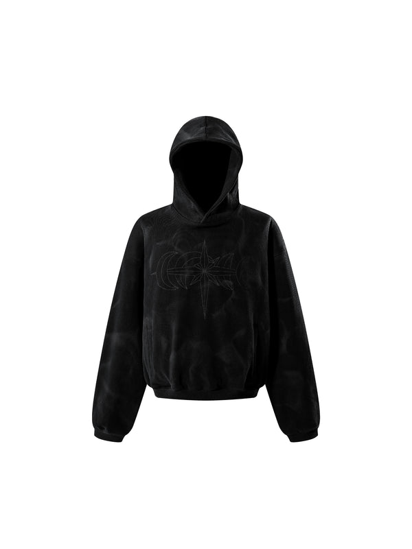 LUMINOUS DAWN EMBROIDERED LOGO HOODIE