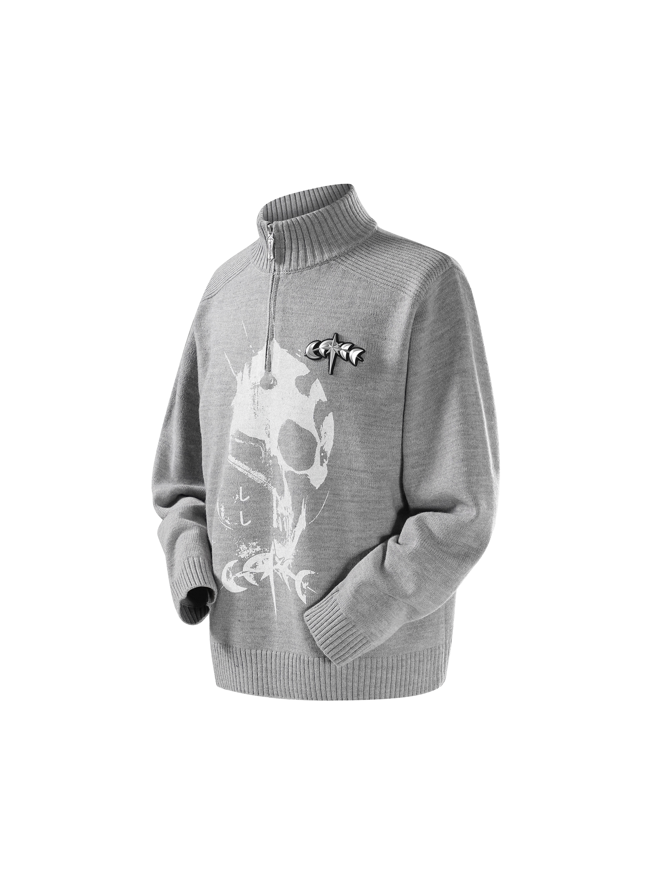 LUMINOUS DAWN KNIGHT AND UNDEAD PRINTED SWEATER