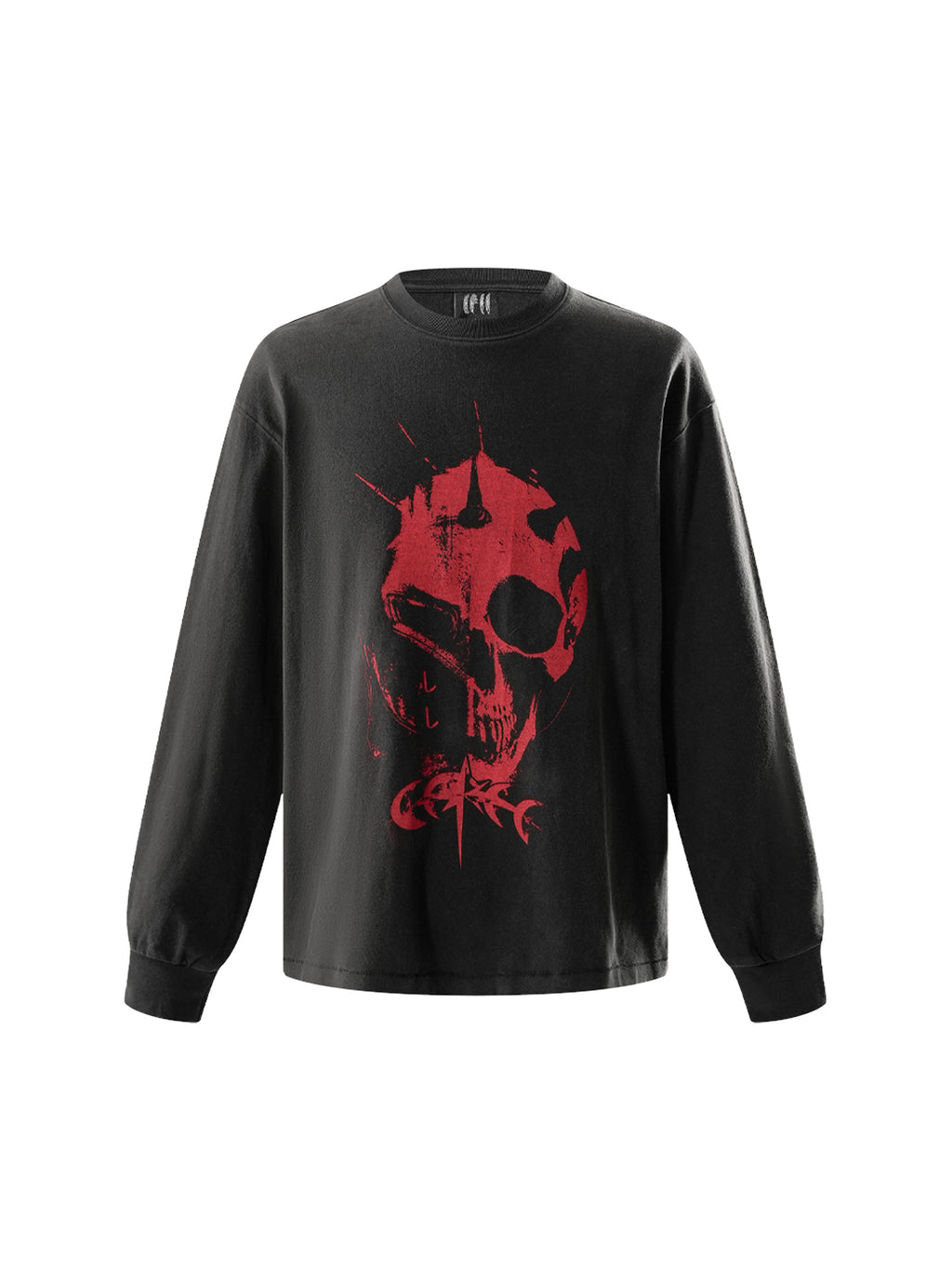 LUMINOUS DAWN KNIGHT AND GHOST PRINTED LONG TEE
