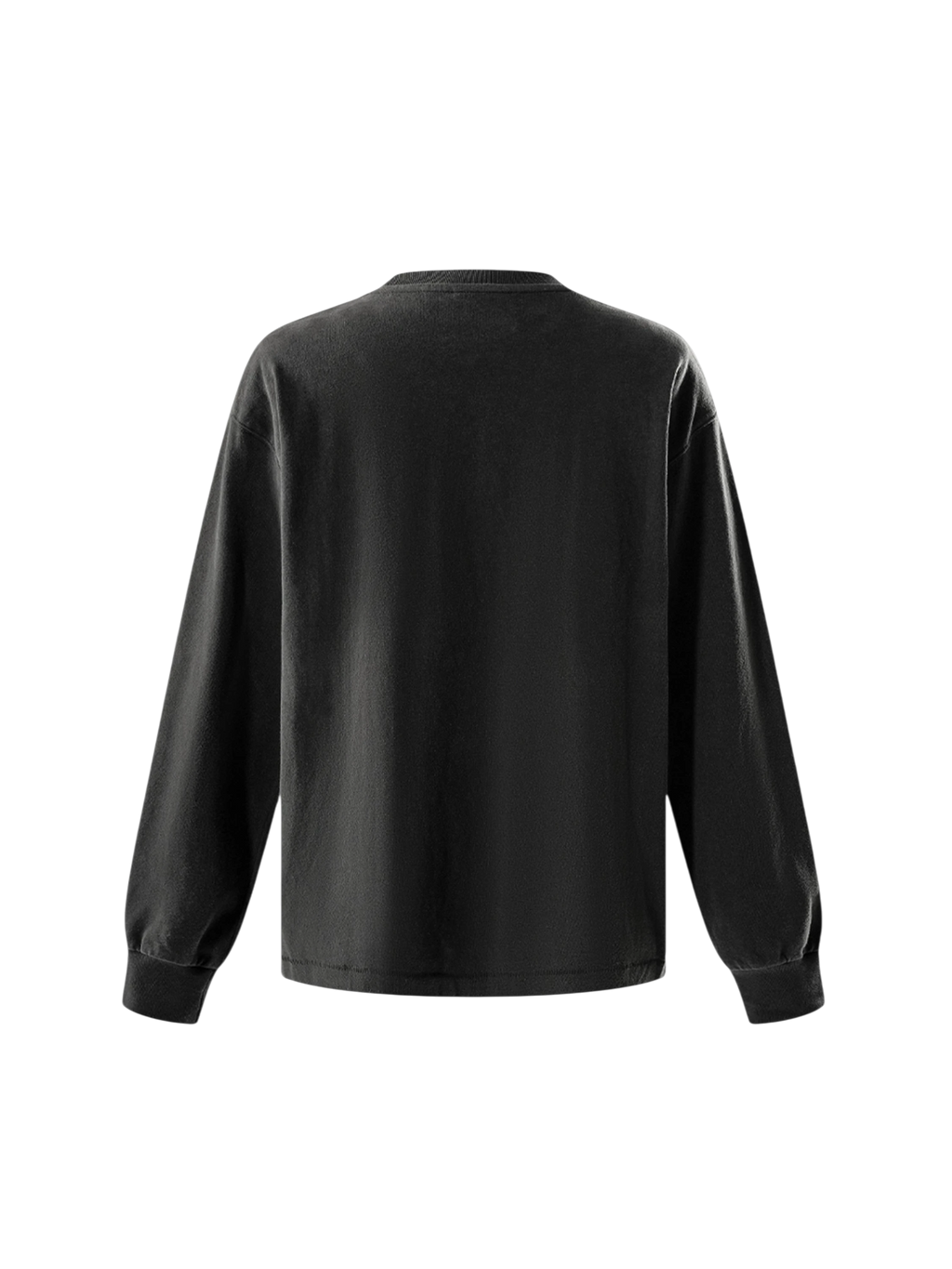 TBHNP Luminous Dawn knight and ghost print long-sleeve tee — men's streetwear graphic tee