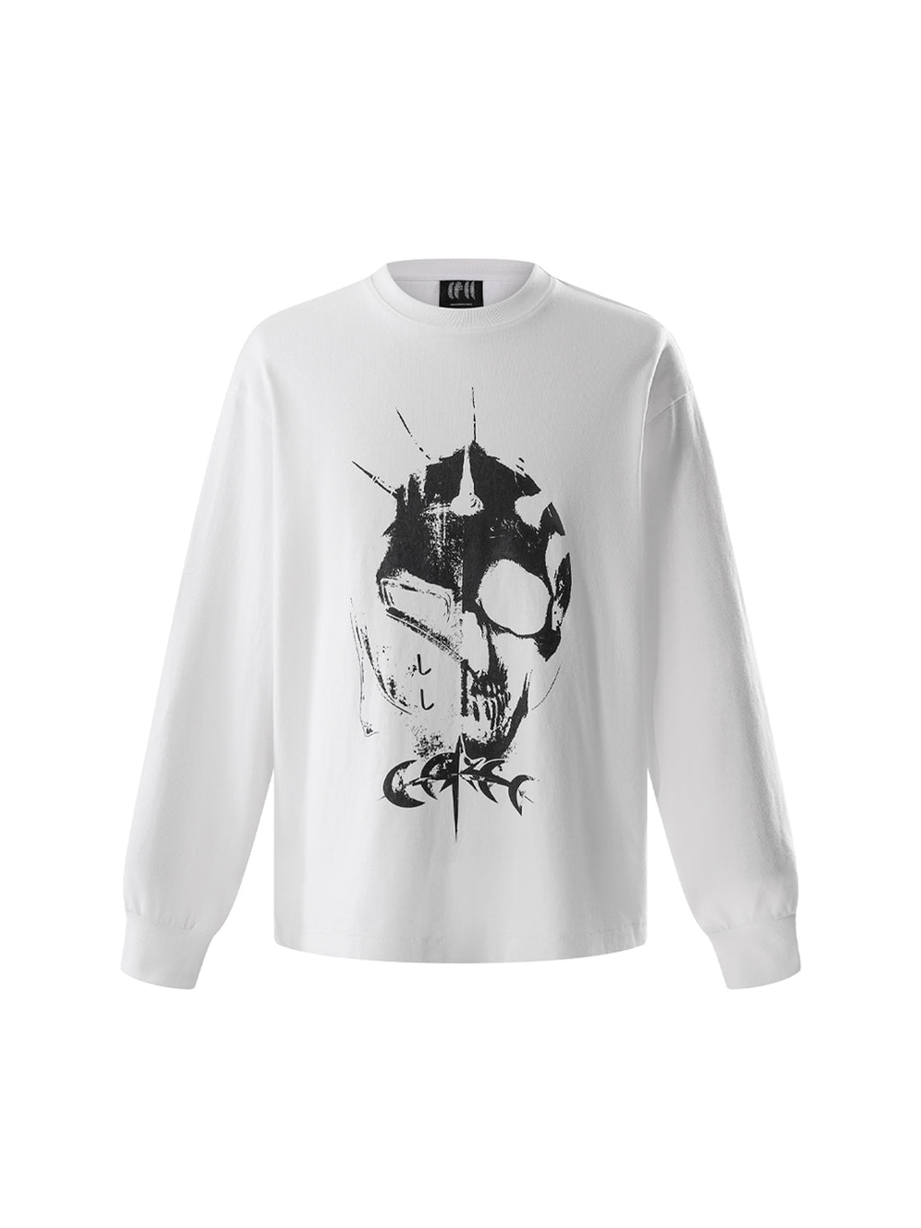 LUMINOUS DAWN KNIGHT AND GHOST PRINTED LONG TEE