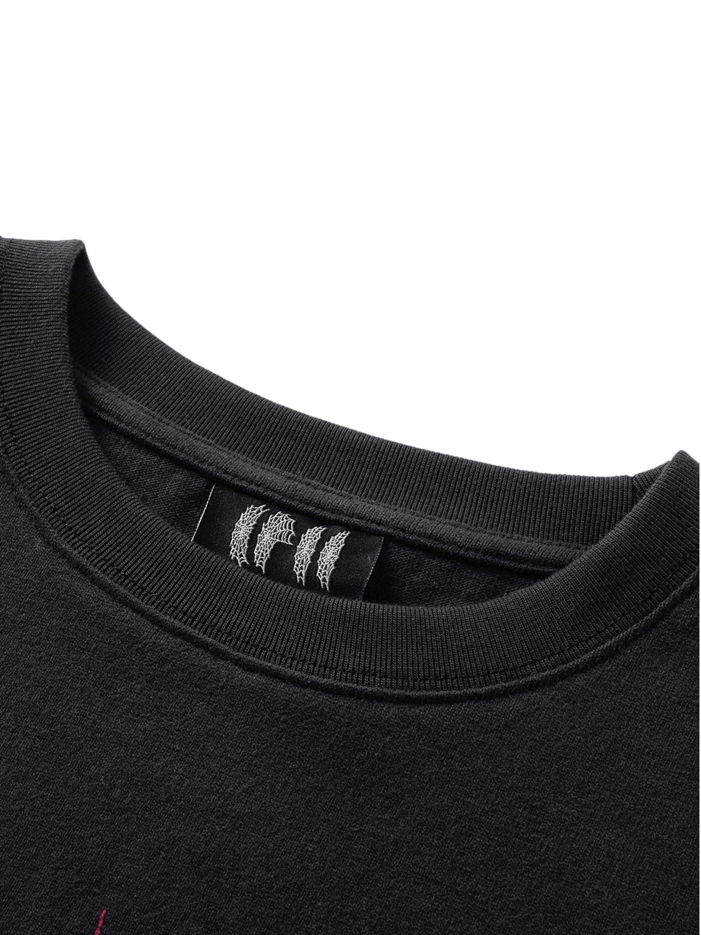 TBHNP Luminous Dawn knight and ghost print long-sleeve tee — men's streetwear graphic tee
