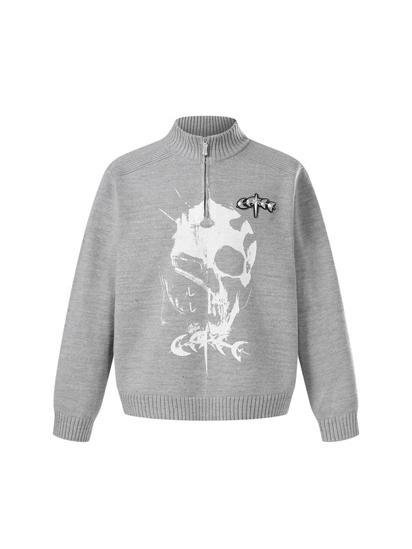 LUMINOUS DAWN KNIGHT AND UNDEAD PRINTED SWEATER