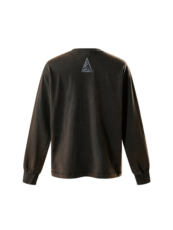 DISCIPLE TWO-TONE PRINTED L/S TEE