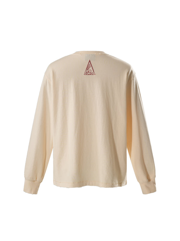 DISCIPLE TWO-TONE PRINTED L/S TEE