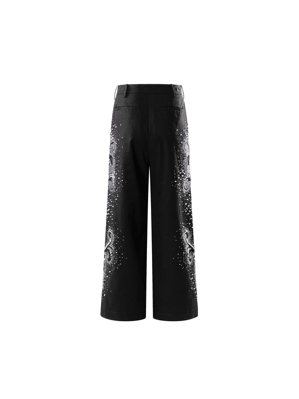 LUMINOUS DAWN PEARL RHINESTONE DRESS PANTS