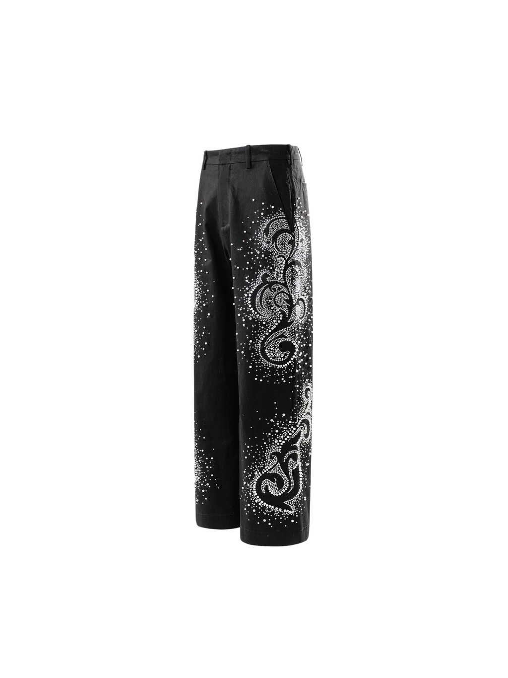 LUMINOUS DAWN PEARL RHINESTONE DRESS TROUSERS