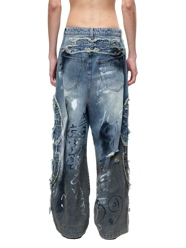 LUMINOUS DAWN GRAFFITI JEANS