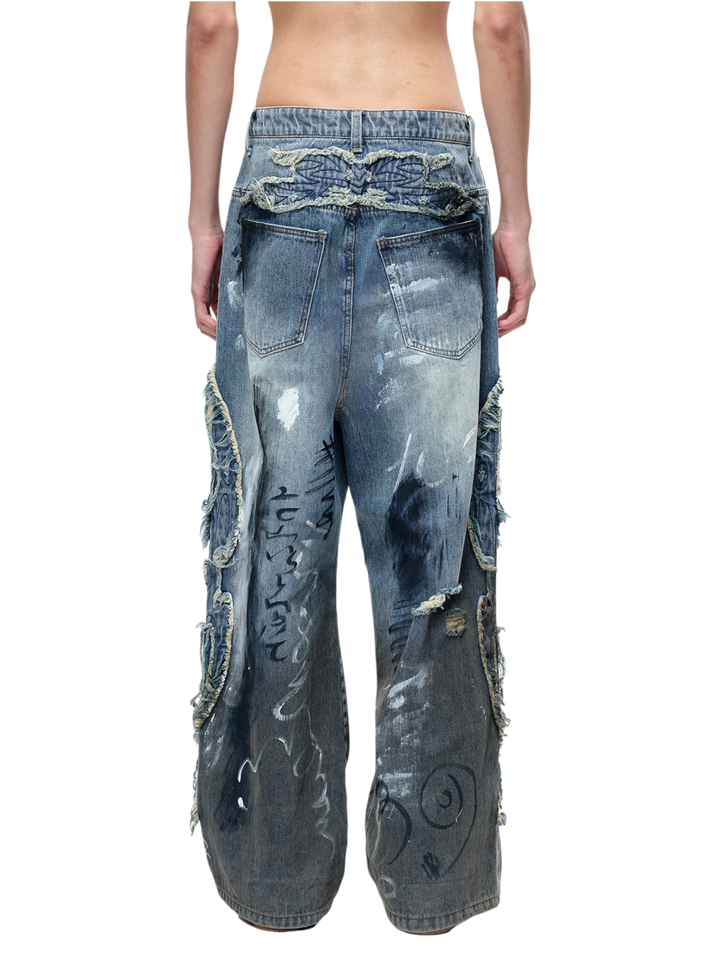 LUMINOUS DAWN GRAFFITI BAGGY JEANS