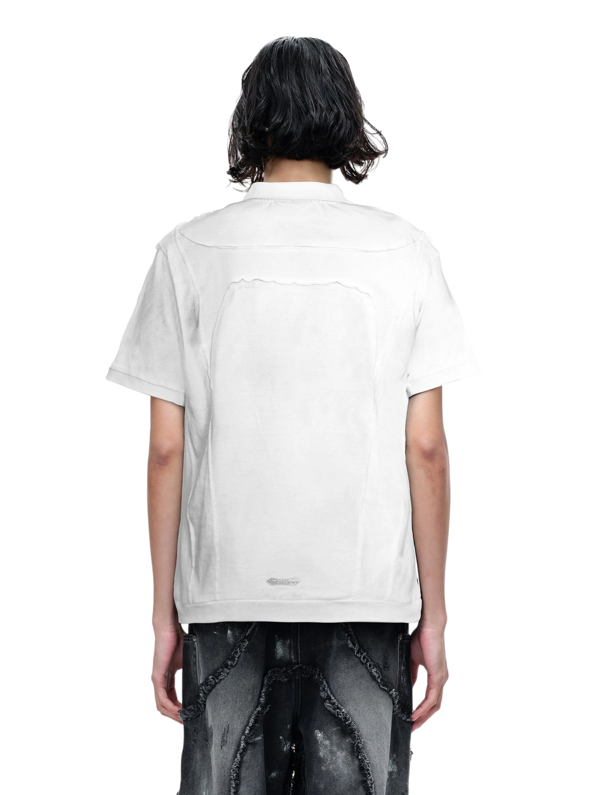 TBHNP Luminous Dawn structured seam polo shirt — men's streetwear short-sleeve polo
