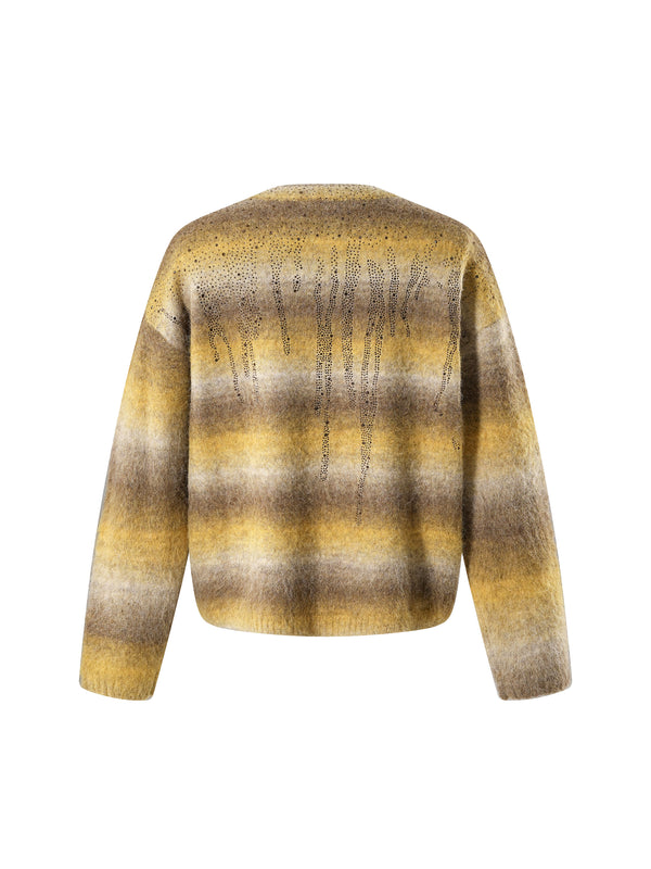 LUMINOUS DAWN RHINESTONE MOHAIR SWEATER
