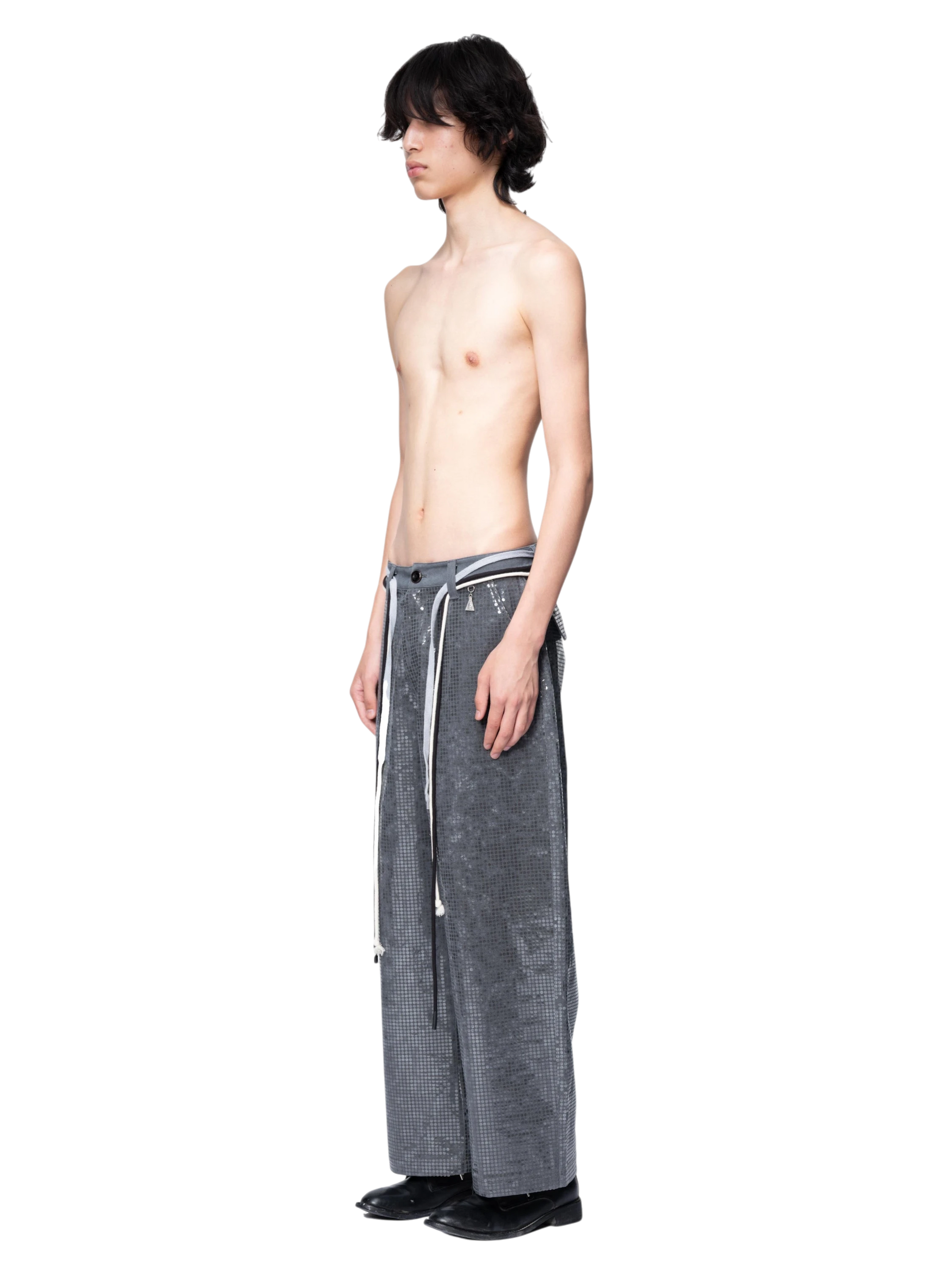 TBHNP Disciple sequin wide-leg work pants — men's streetwear pants