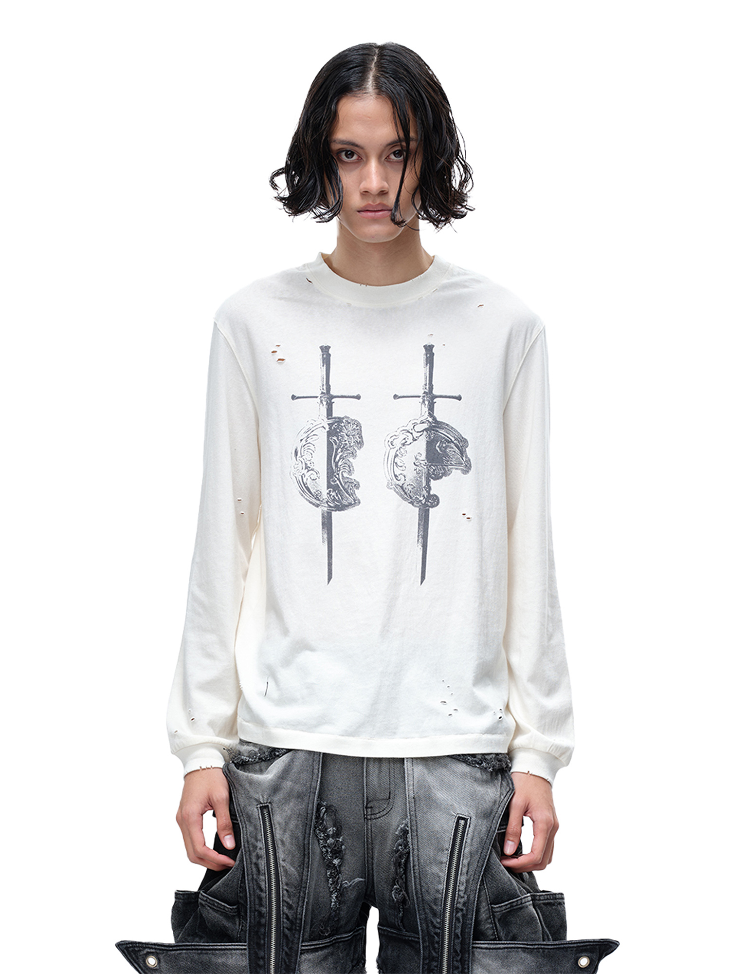 LUMINOUS DAWN SWORD & SHIELD L/S TEE
