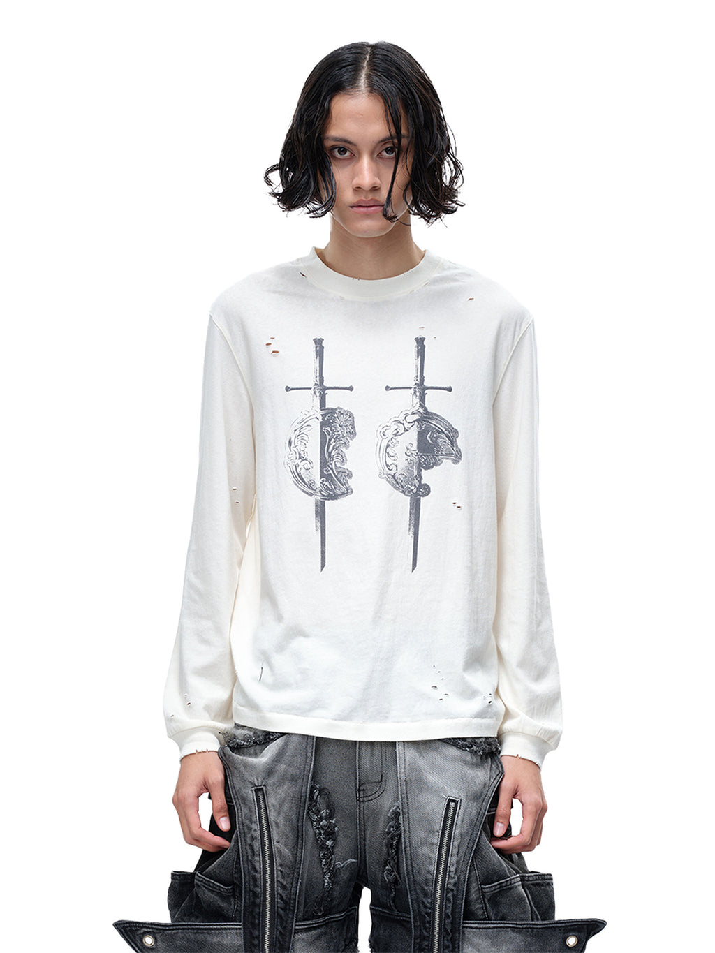 LUMINOUS DAWN SWORD & SHIELD L/S TEE