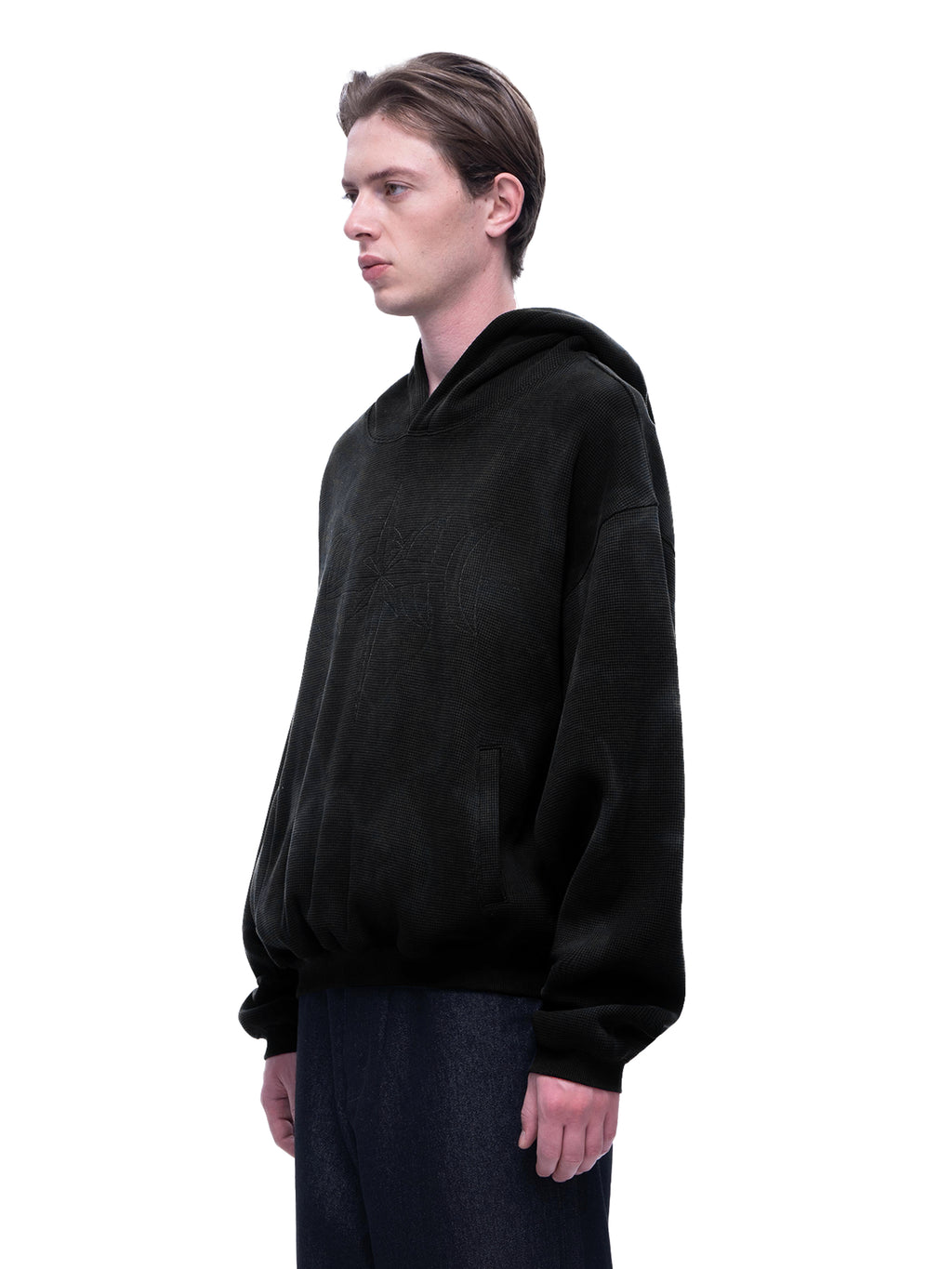 LUMINOUS DAWN EMBROIDERED LOGO HOODIE