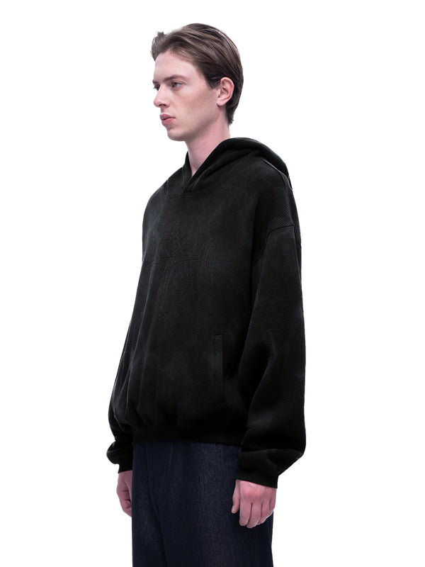 LUMINOUS DAWN EMBROIDERED LOGO HOODIE