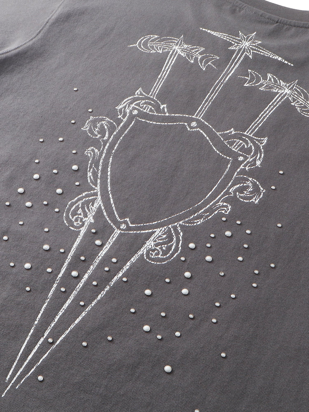 TBHNP Luminous Dawn sketch knight rhinestone t-shirt — men's streetwear graphic tee