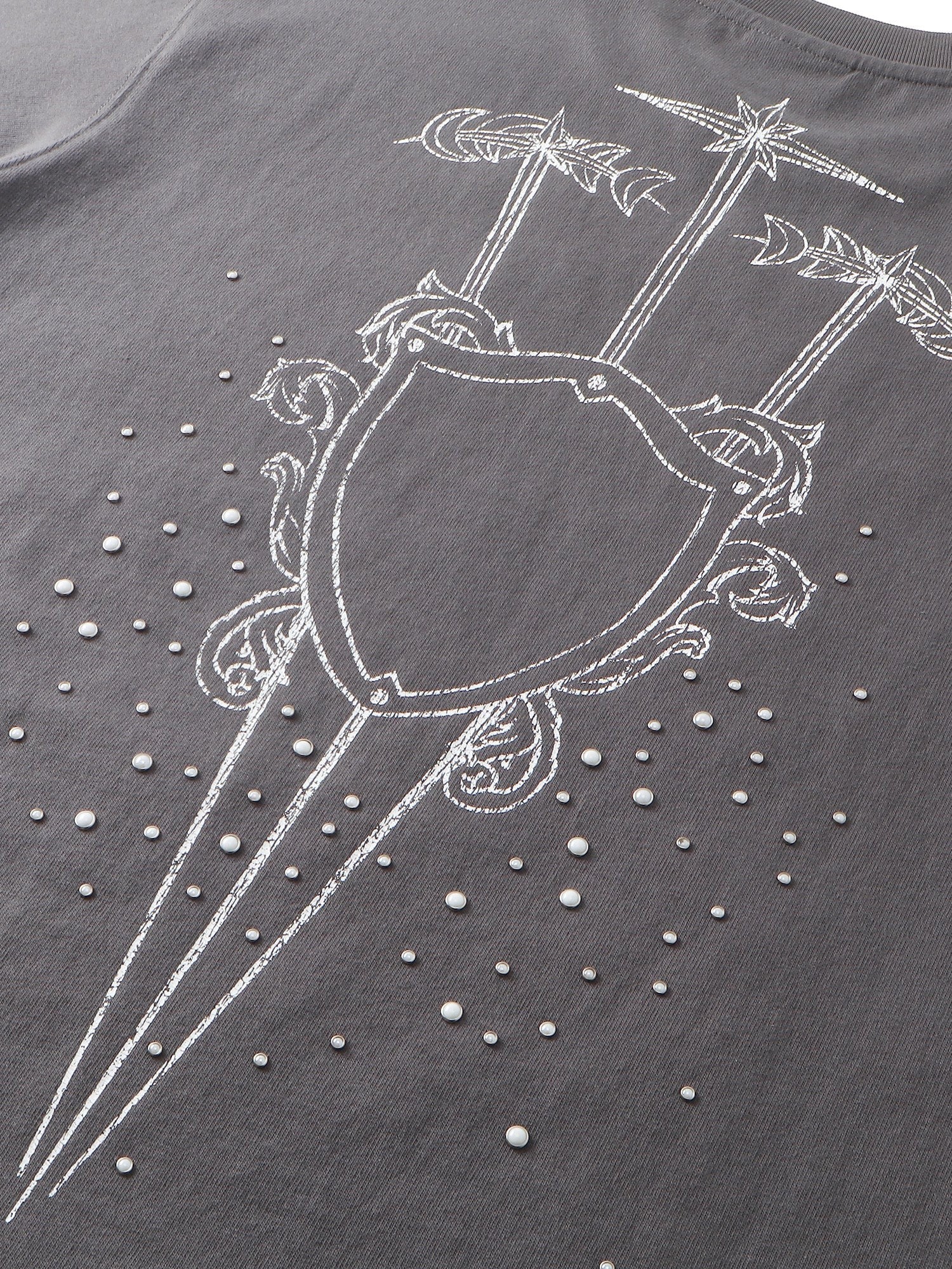 TBHNP Luminous Dawn sketch knight rhinestone t-shirt — men's streetwear graphic tee