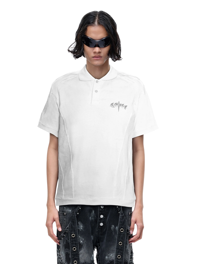 STRUCTURED SEAM POLO SHIRT