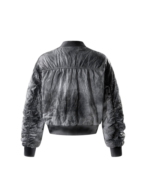DISCIPLE WRINKLED SPRAY-PAINTED MA1 JACKET