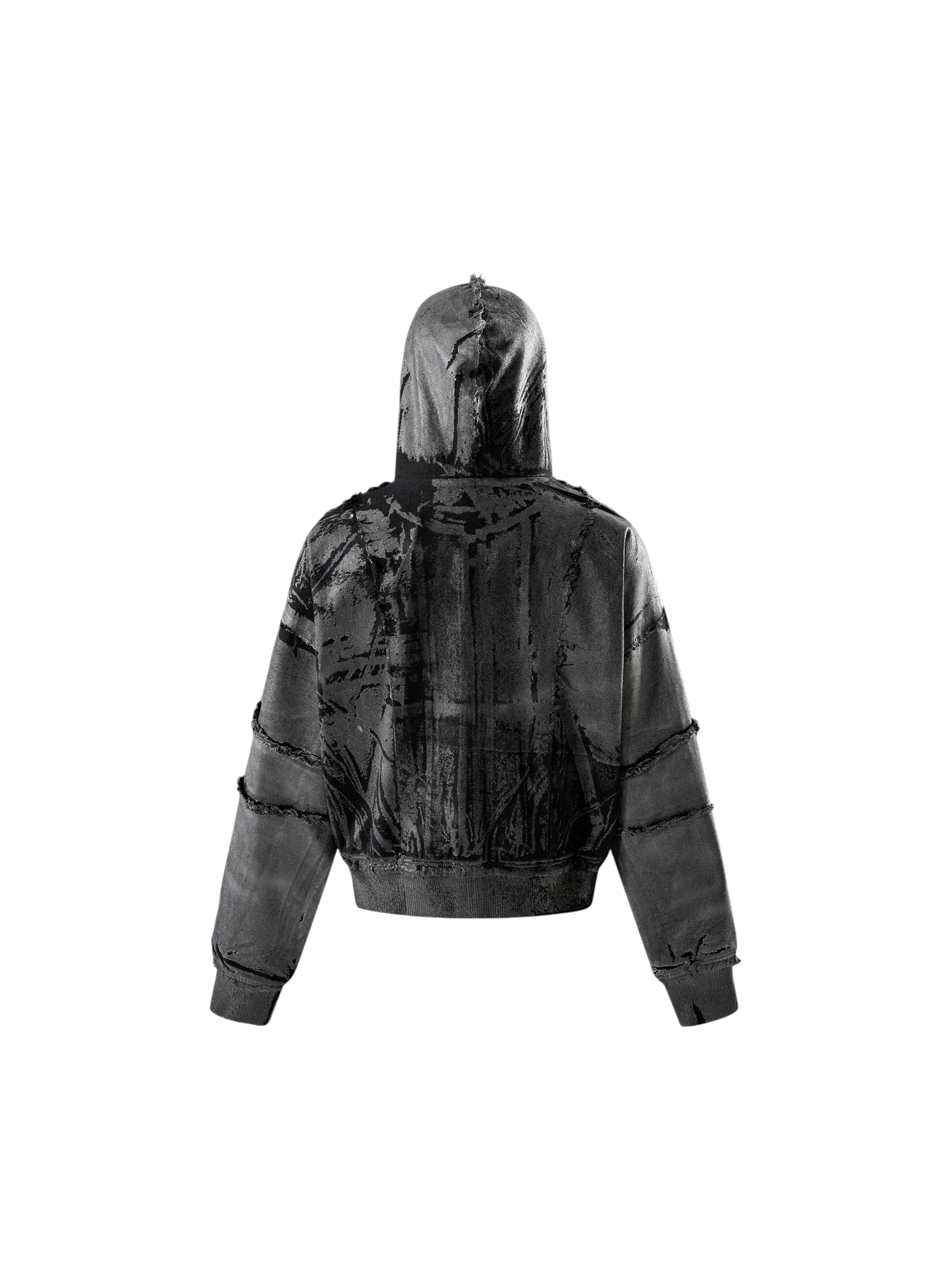 TBHNP Disciple Double Saints hooded zip jacket, black — men's streetwear jacket