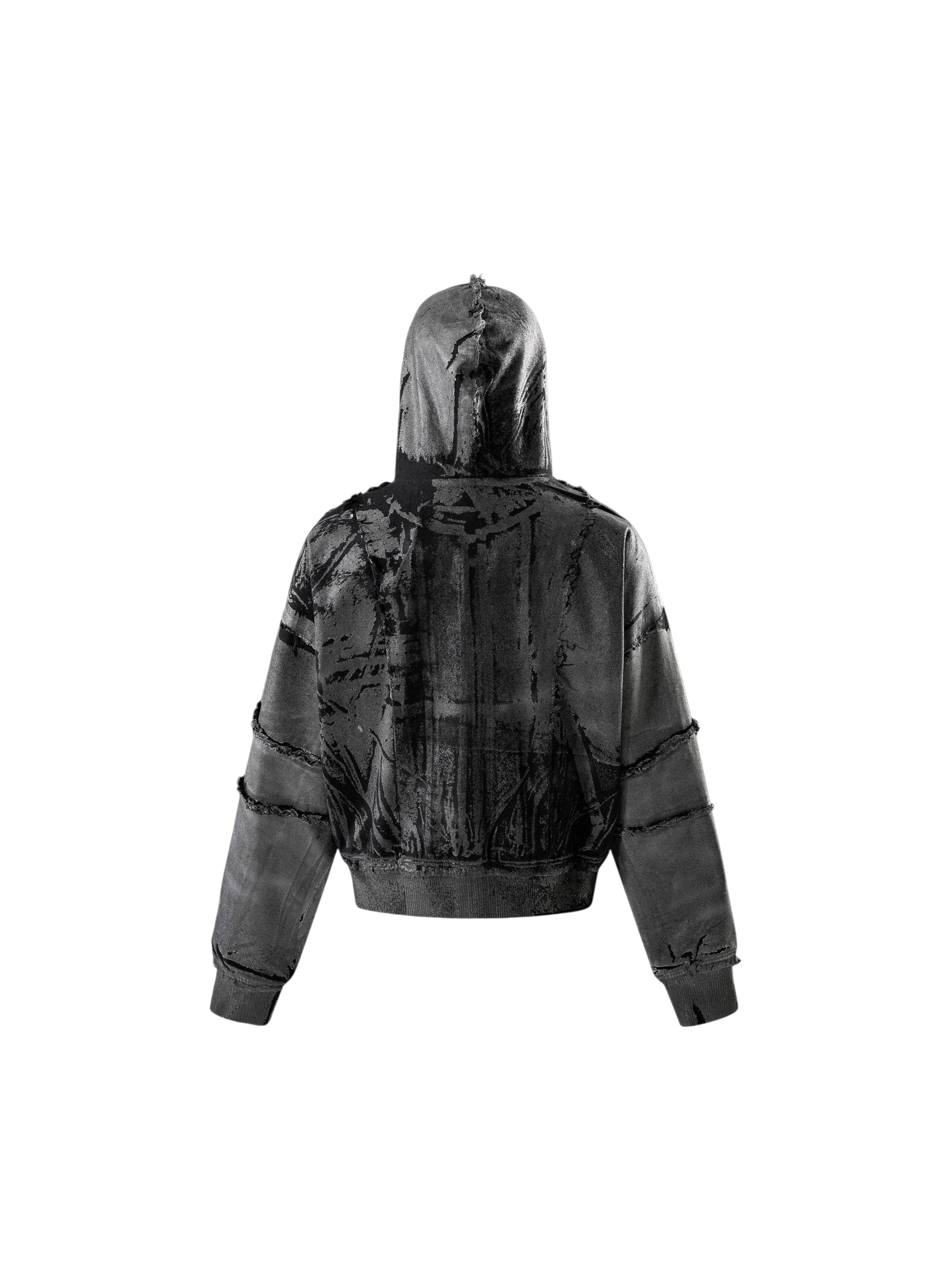 TBHNP Disciple Double Saints hooded zip jacket, black — men's streetwear jacket