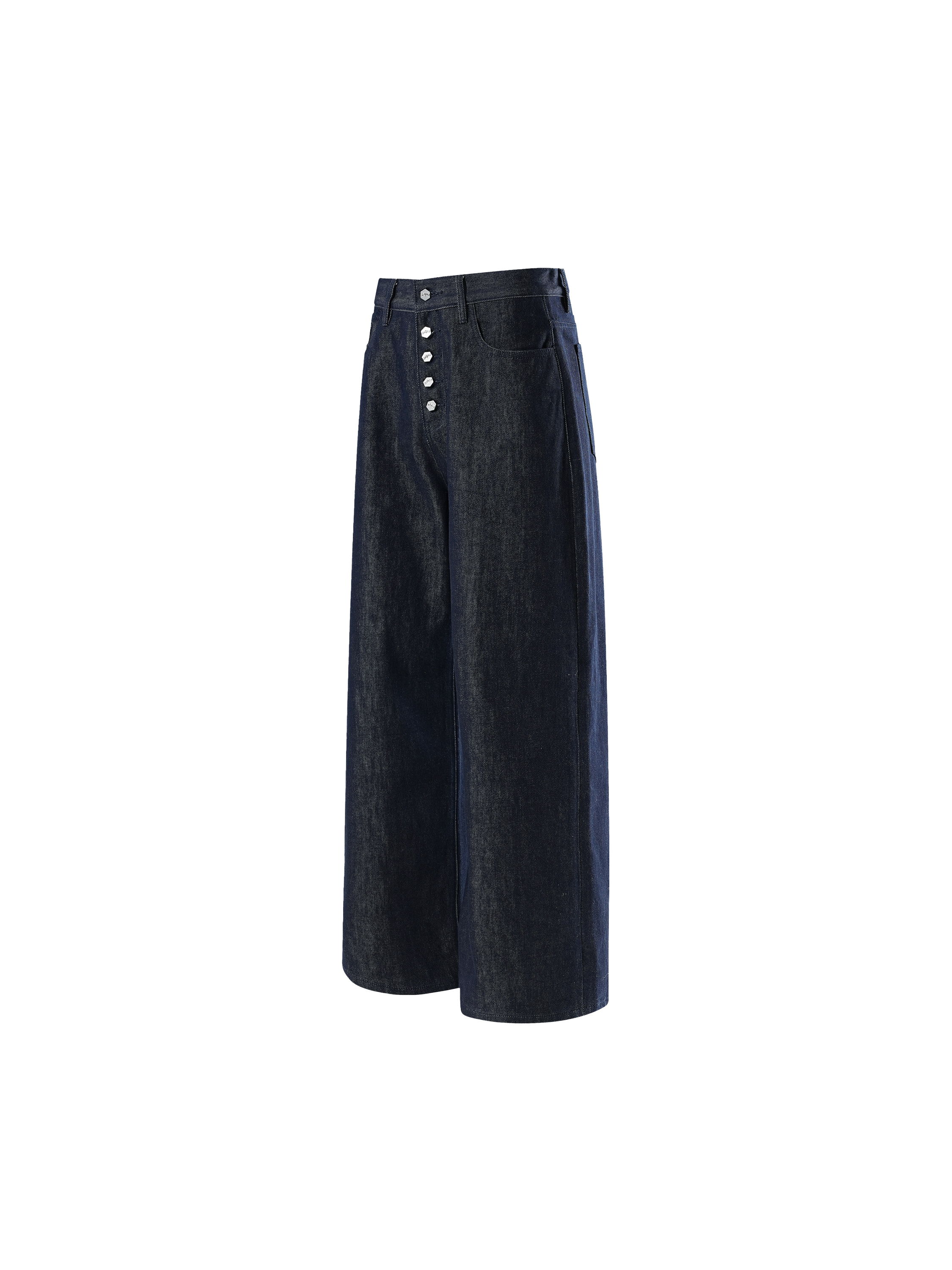 LUMINOUS DAWN BUTTON-FRONT JEANS