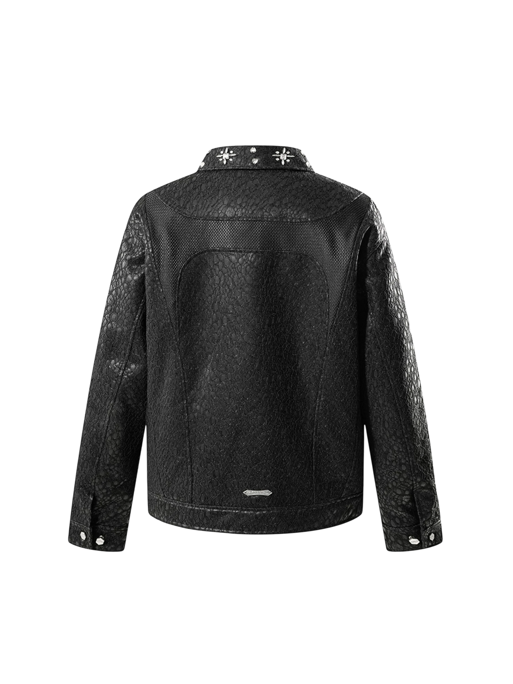 LUMINOUS DAWN STRUCTURED PATCHWORK LEATHER JACKET